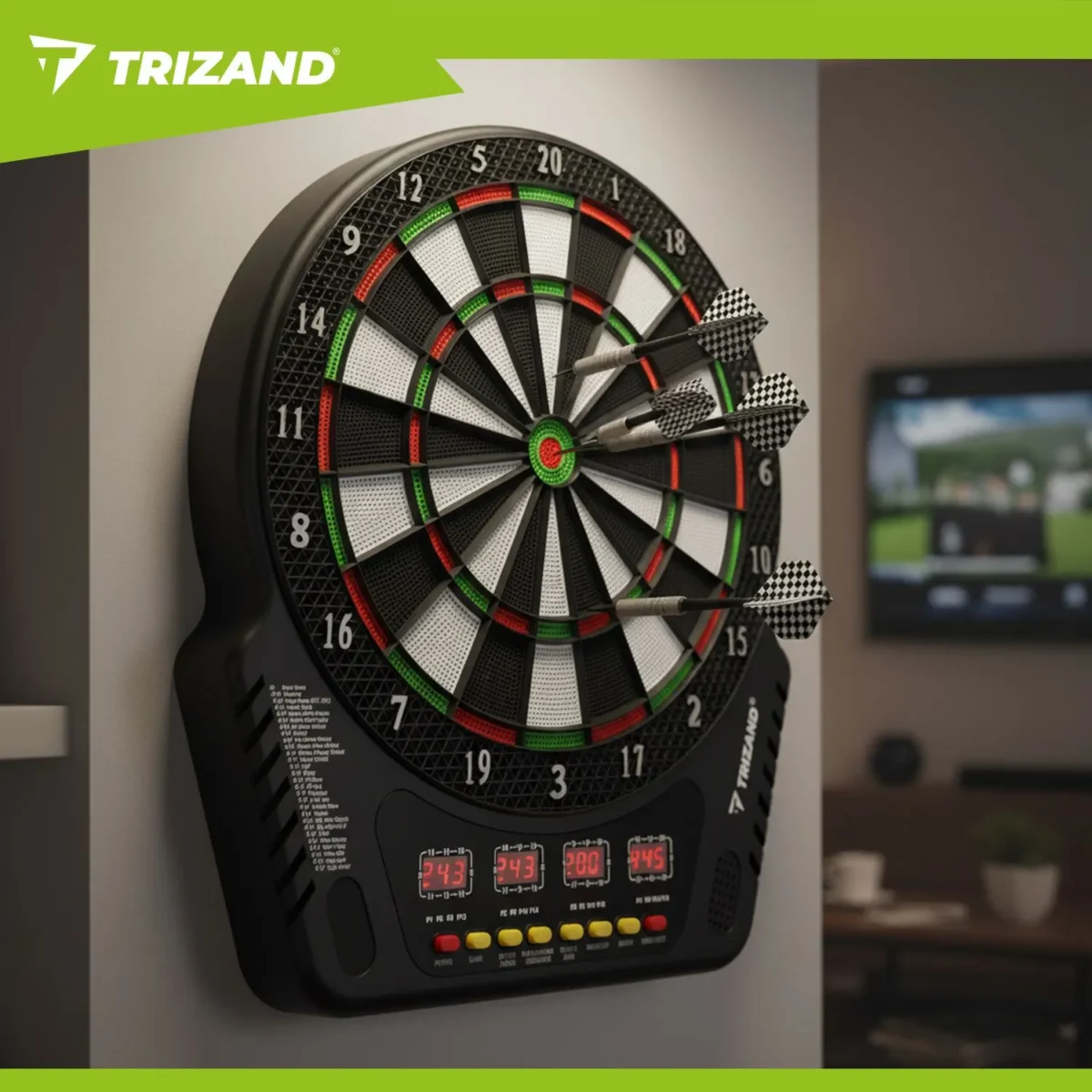 Електронна дартс-мішень Trizand 26307 з LED-дисплеями - Зображення 5
