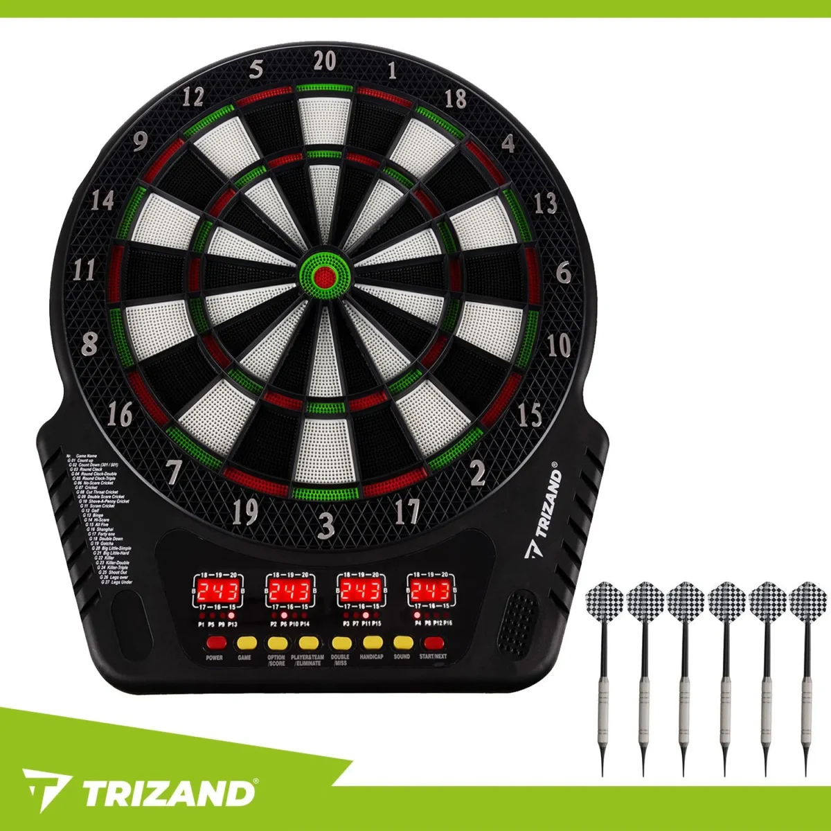 Електронна дартс-мішень Trizand 26307 з LED-дисплеями - Зображення 4