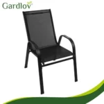 Набір садових крісел Gardlov 2 шт, чорно-сірі - Зображення 7