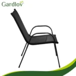 Набір меблів для балкона Gardlov: стіл і 2 крісла чорний - Зображення 11