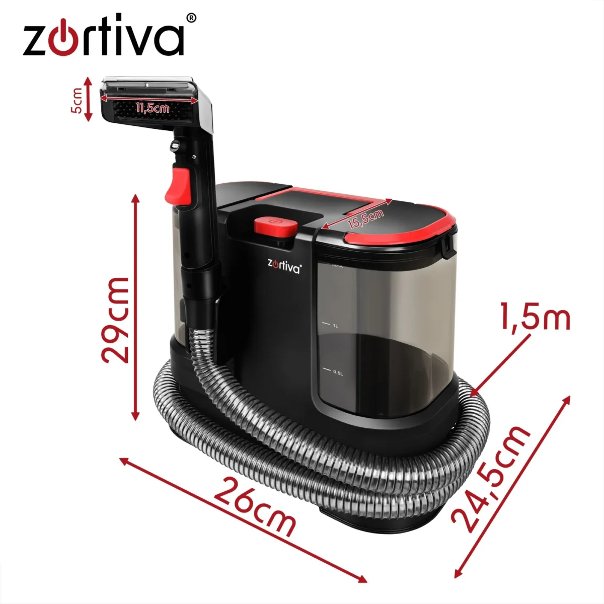 Миючий пилосос для меблів Zortiva 24967 800Вт 17000Па - Зображення 4