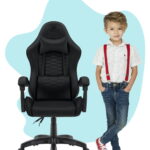 Геймерське крісло Hell's Chair HC-1000 Kids Black велюр