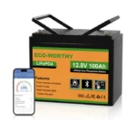 Літій-залізо-фосфатний ECO-WORTHY 12.8V 100Ah LiFePO4