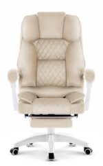 Офісне крісло Hell's Chair HC-1031 Beige велюрове - Зображення 2