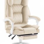 Офісне крісло Hell's Chair HC-1031 Beige велюрове