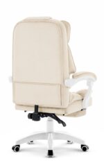 Офісне крісло Hell's Chair HC-1031 Beige велюрове - Зображення 3