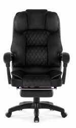 Офісне крісло Hell's Chair HC-1031 Black велюрове - Зображення 2
