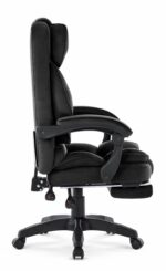 Офісне крісло Hell's Chair HC-1031 Black велюрове - Зображення 4