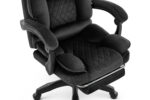 Офісне крісло Hell's Chair HC-1031 Black велюрове - Зображення 6