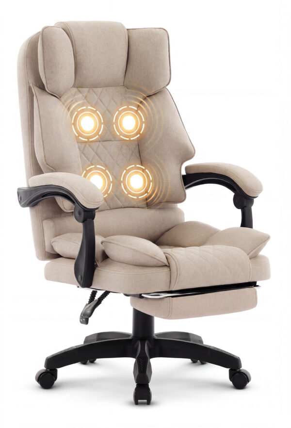 Офісне крісло Hell's Chair HC-1031 Massage Edition Beige