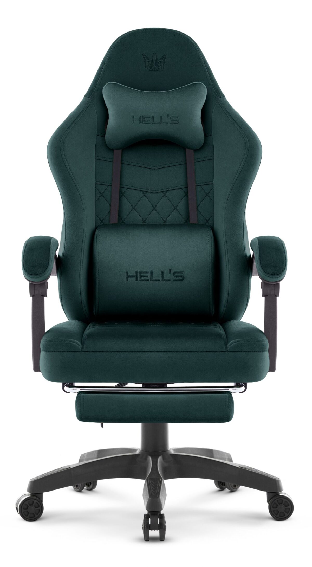 Геймерське крісло Hell's Chair HC-1015 Green велюр - Зображення 2