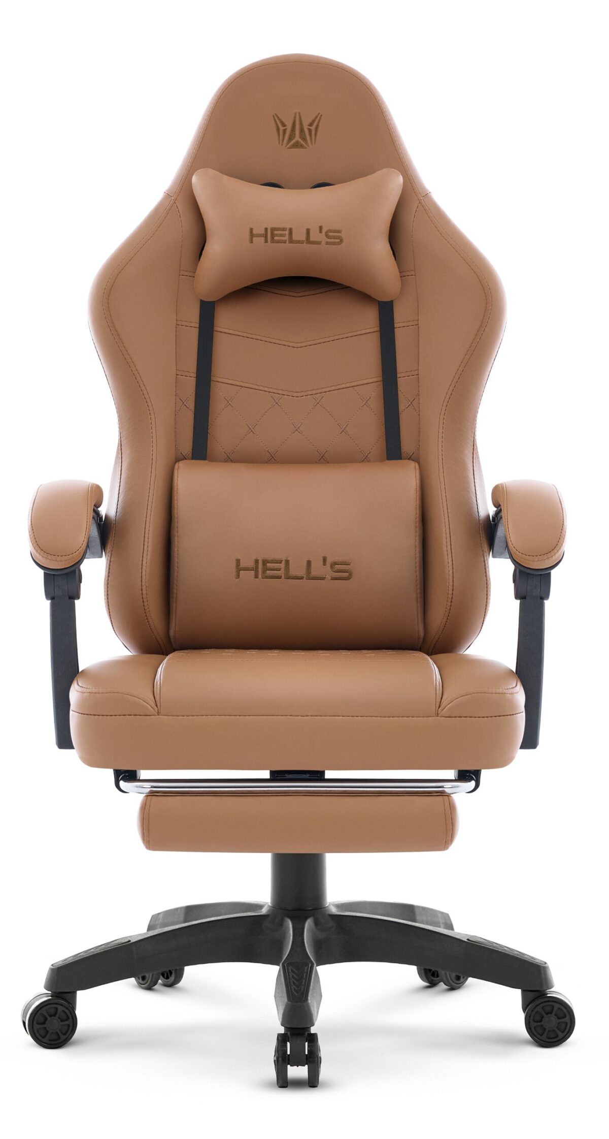 Геймерське крісло Hell's Chair HC-1015 Light Brown екошкіра - Зображення 2