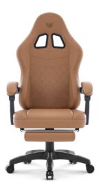 Геймерське крісло Hell's Chair HC-1015 Light Brown екошкіра - Зображення 3