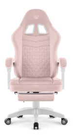 Геймерське крісло Hell's Chair HC-1015 Pink рожевий велюр - Зображення 2