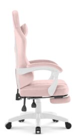 Геймерське крісло Hell's Chair HC-1015 Pink рожевий велюр - Зображення 3