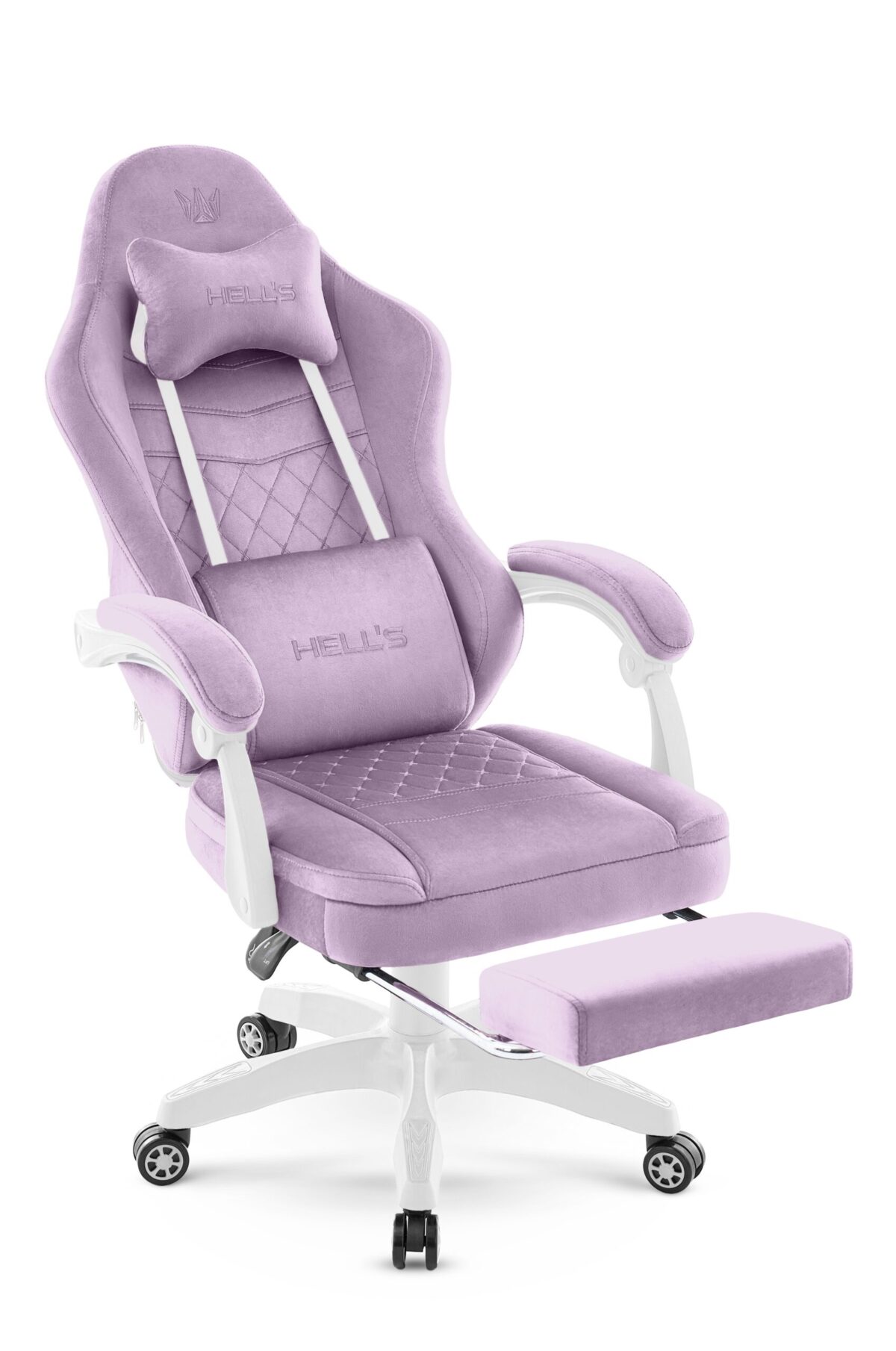 Геймерське крісло Hell's Chair HC-1015 Purple велюр - Зображення 5