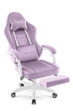 Геймерське крісло Hell's Chair HC-1015 Purple велюр - Зображення 5