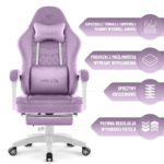 Геймерське крісло Hell's Chair HC-1015 Purple велюр - Зображення 7