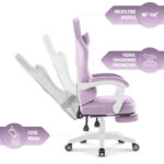Геймерське крісло Hell's Chair HC-1015 Purple велюр - Зображення 8