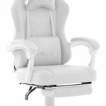 Геймерське крісло Hell's Chair HC-1015 White біла екошкіра