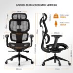 Офісне крісло SENSE7 Nobu Graphite + USB-кабель Чорний - Зображення 8