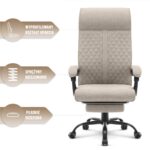Офісне крісло Hell's Chair HC-1030 Beige тканина - Зображення 5