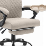 Офісне крісло Hell's Chair HC-1030 Beige тканина - Зображення 8