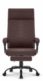Офісне крісло Hell's Chair HC-1030 Brown екошкіра - Зображення 2