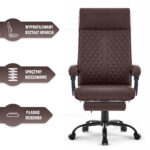 Офісне крісло Hell's Chair HC-1030 Brown екошкіра - Зображення 6