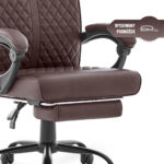 Офісне крісло Hell's Chair HC-1030 Brown екошкіра - Зображення 8