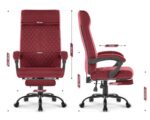 Офісне крісло Hell's Chair HC-1030 Burgundy тканина - Зображення 7