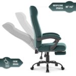 Офісне крісло Hell's Chair HC-1030 Green тканина - Зображення 6