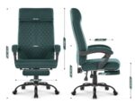 Офісне крісло Hell's Chair HC-1030 Green тканина - Зображення 7