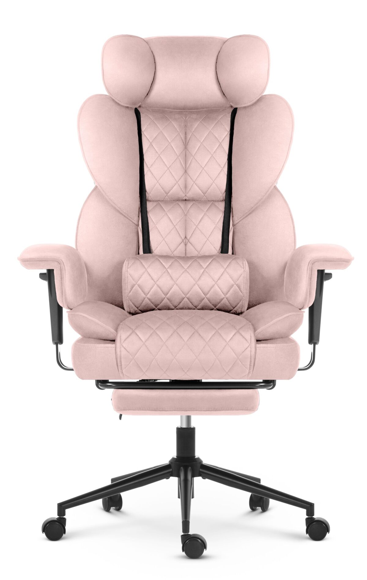Офісне крісло Hell's Chair HC-1037 Pink оксамит - Зображення 4