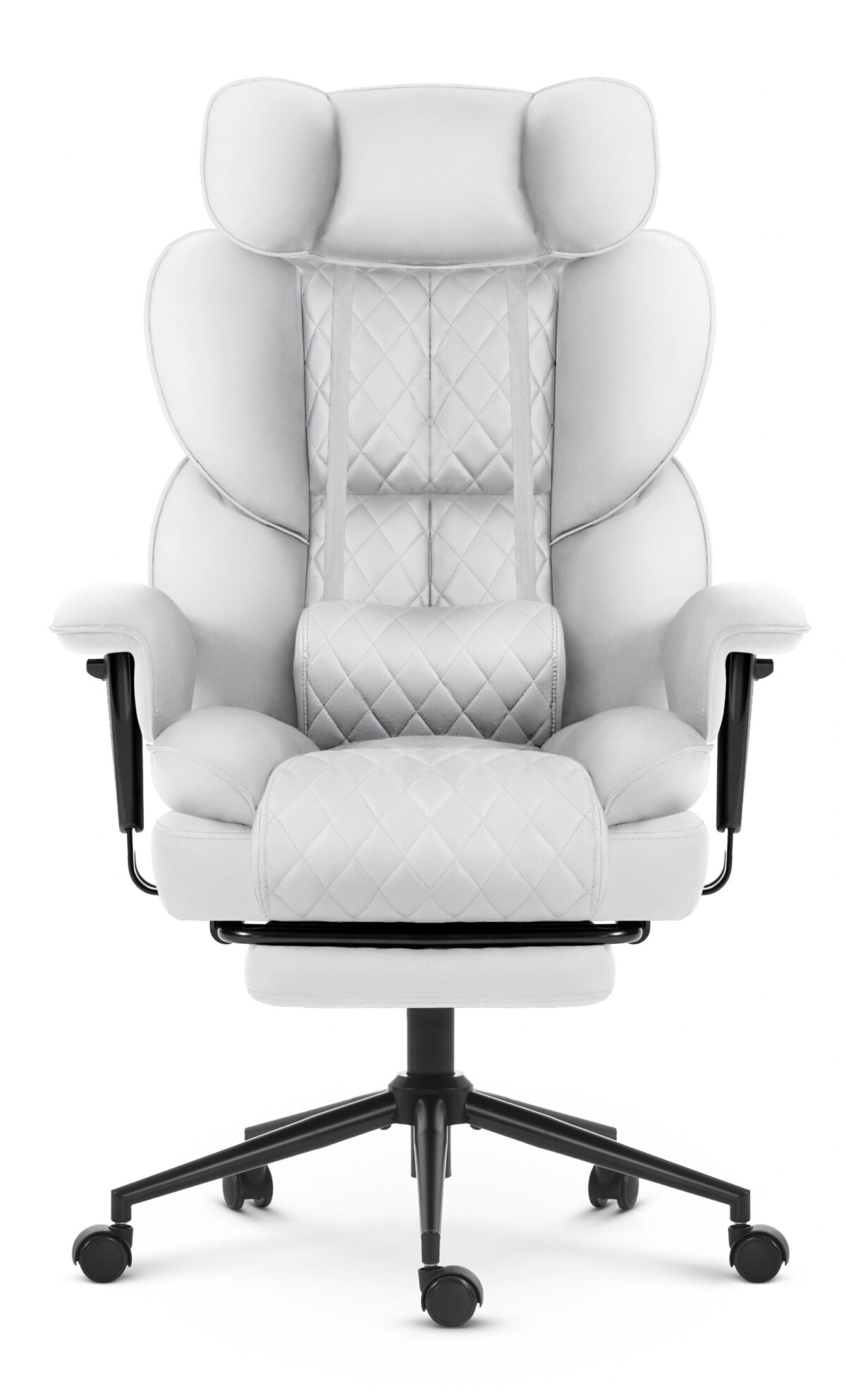 Офісне крісло Hell's Chair HC-1037 White екошкіра - Зображення 2