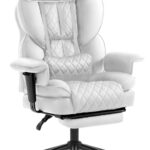 Офісне крісло Hell's Chair HC-1037 White екошкіра