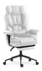 Офісне крісло Hell's Chair HC-1037 White екошкіра