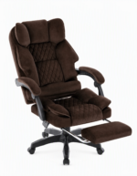 Офісне крісло Hell's Chair HC-1031 Brown, оксамитовий матеріал - Зображення 3