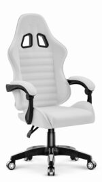 Ігрове крісло Hell's Chair HC-1003 2.0 White, біла екошкіра - Зображення 2