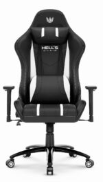 Геймерське крісло Hell's Chair HC-1013 Black White Екошкіра - Зображення 2