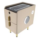 Тумбочка IKONKA KX2633 Smart із замком та зарядкою бежева - Зображення 2