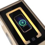 Тумбочка IKONKA KX2633 Smart із замком та зарядкою бежева - Зображення 6
