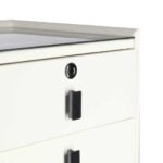 Тумбочка IKONKA KX2635 з замком та зарядкою ecru - Зображення 9