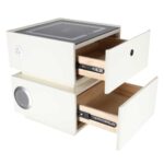 Smart тумбочка IKONKA KX2634 ECRU з бездротовою зарядкою - Зображення 4