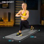 Килимок для фітнесу TREX SPORT NBR 1 см 180x60 см сірий - Зображення 7