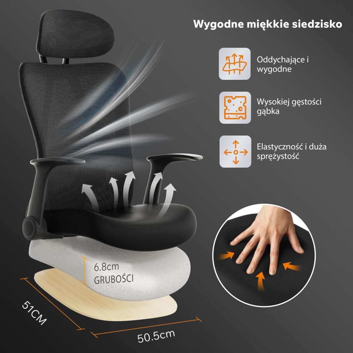 Офісне крісло SENSE7 Noxo Black - Зображення 5
