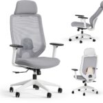 Офісне крісло для персоналу Sense7 Nakai White/Gray