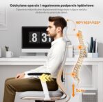 Офісне крісло для персоналу Sense7 Nakai White/Gray - Зображення 3