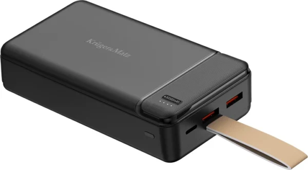 Повербанк Kruger&Matz Li-pol QC/PD 30К mAh 22.5 W Black KM0907.1
