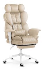 Офісне крісло Hell's Chair HC-1037 Beige оксамитове
